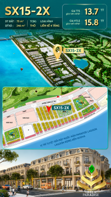 SX15-20 GIÁ TỐT PHÂN KHU VỊNH TIÊN KHU SÓNG XANH