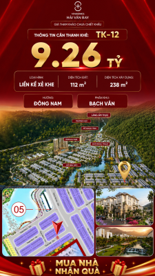Nhà Liền Kề TK-12 Vinhomes Hải Vân Bay Giá 9,26 Tỷ