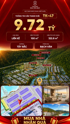 Nhà Liền Kề TK-47 Vinhomes Hải Vân Bay Giá 9,72 Tỷ