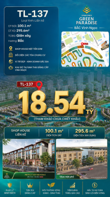 SHOPHOUSE TL-137 KINH DOANH MỌI NGÀNH NGHỀ
