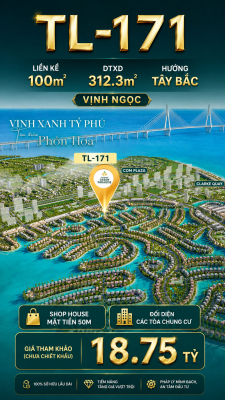 SHOPHOUSE  TL-171 VỊNH NGỌC KINH DOANH TỐT