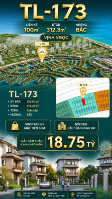 SHOPHOUSE TL-173 ĐỐI DIỆN CHUNG CƯ KINNH DOANH