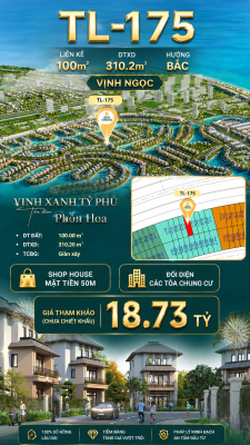 SHOPHOUSE TL-175 VỊ TRÍ KINH DOANH MỌI NGÀNH NGHỀ