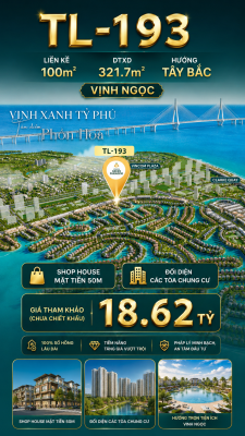 SHOPHOUSE TL-193 ĐỐI DIỆN CHUNG CƯ MT K.DOANH