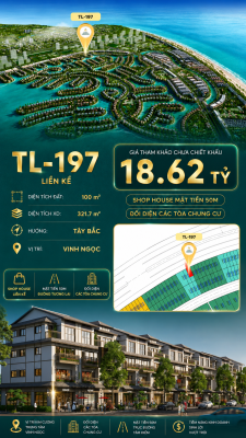 SHOPHOUSE TL-197 KINH DOANH VINHOMES CẦN GIỜ