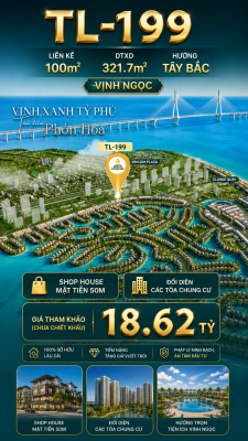 SHOPHOUSE TL-199 ĐỐI DIỆN CHUNG CƯ