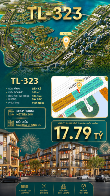 Shophouse TL-323 Vịnh Ngọc – Mặt Tiền  kinh doanh hót