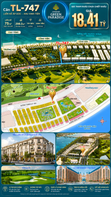 Shophouse TL-747 mặt tiền đường Tương Lai 50m – Giá 18.41 tỷ