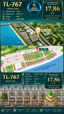Shophouse TL-767 đường 50m Liền kề 5 tầng – Giá 17.86 tỷ