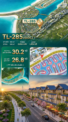 SHOPHOUSE TL-285 ( CĂN GÓC) SIÊU PHẨM VỊNH NGỌC