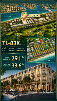 SHOPHOUSE GÓC TL-831 ĐƯỜNG 50M