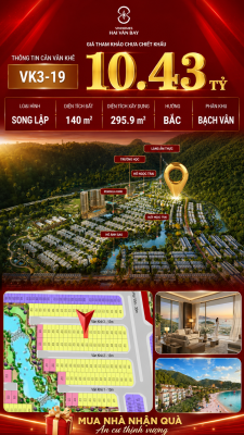 Biệt Thự Song Lập VK3-19 Văn Khê, Bạch Vân Giá 10,43 Tỷ