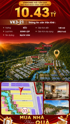 Biệt Thự Song Lập VK3-21 Văn Khê, Bạch Vân Giá 10,43 Tỷ