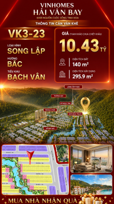Biệt Thự Song Lập VK3-23 Văn Khê, Bạch Vân Giá 10,43 Tỷ