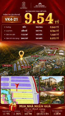 Nhà Liền Kề VK4-21 Văn Khê, Bạch Vân Giá 9,54 Tỷ
