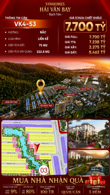 Nhà Liền Kề VK4-53 Văn Khê, Bạch Vân Giá 7,70 Tỷ