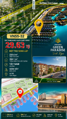 Song Lập VN55-32 – Phong Cách Indochine sống chuẩn