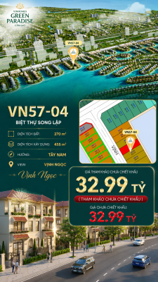 Song Lập VN57-04 – Hướng Tây Nam vị trí đẹp giá tốt