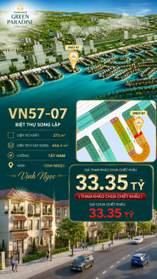 Song Lập VN57-07 – Hướng Tây Nam, Diện Tích Lớn 273m²