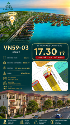 Nhà phố liền kề VN59-03 - mặt tiền vip Vịnh Ngọc