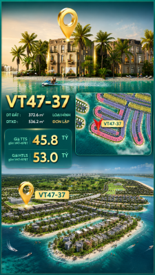 BIỆT THỰ ĐƠN LẬP VT47-37 – VỊNH TIÊN GIỚI SIÊU VIP