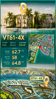 BIỆT THỰ ĐƠN LẬP VIEW BIỂN VT61-45 VỊNH TIÊN