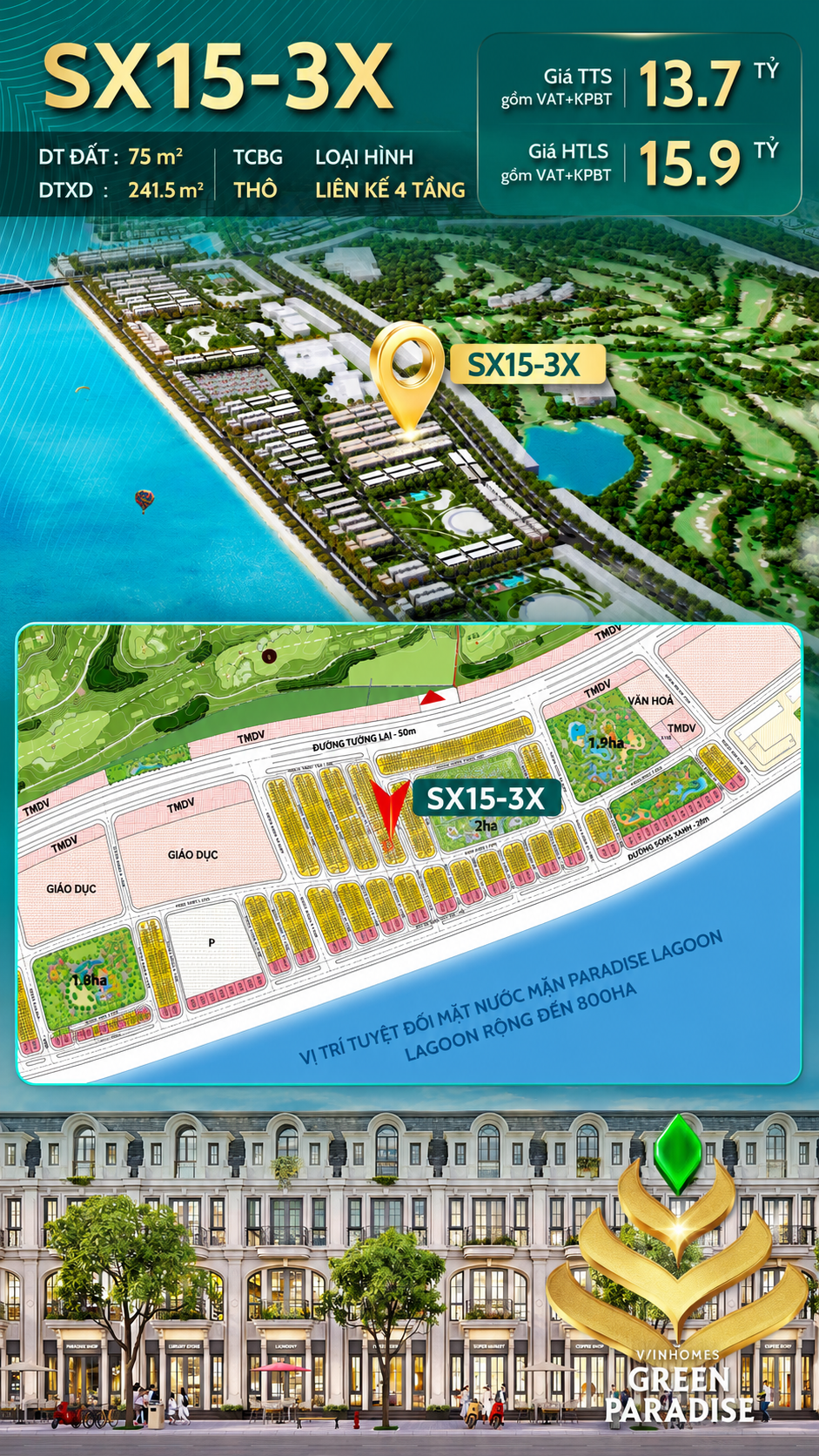 SX15-37 VỊ TRÍ ĐẸP SÓNG XANH NGAY BÃI TẮM