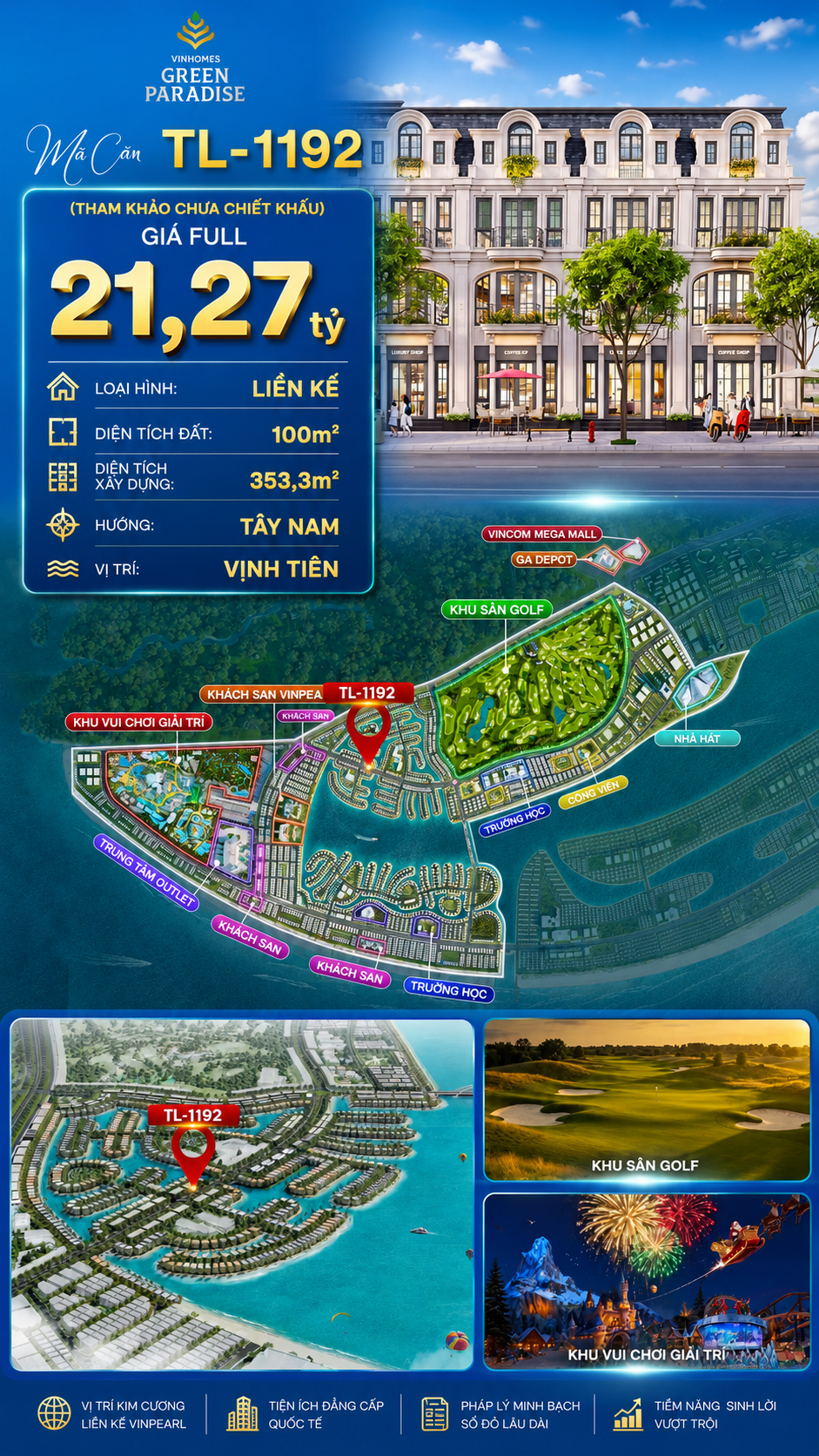 Shophouse TL-1192 MT đường Tương Lai 50m – Giá 21.27 tỷ