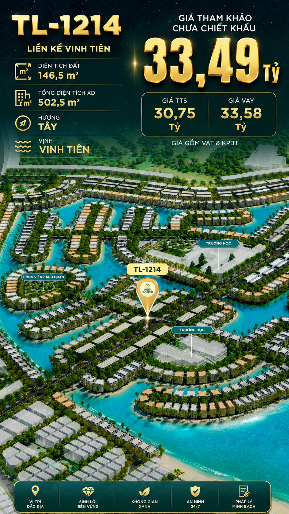 Shophouse TL-1214 MT đường Tương Lai 50m – Giá 33.49 tỷ
