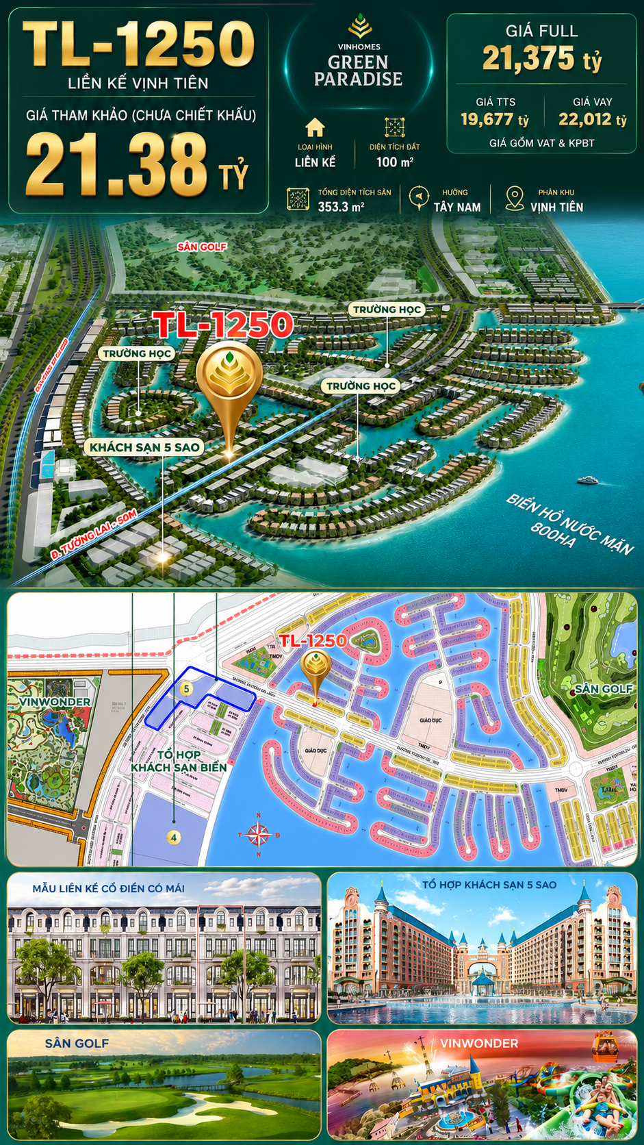 Shophouse TL-1250 MT đường Tương Lai 50m – Giá 21.38 tỷ