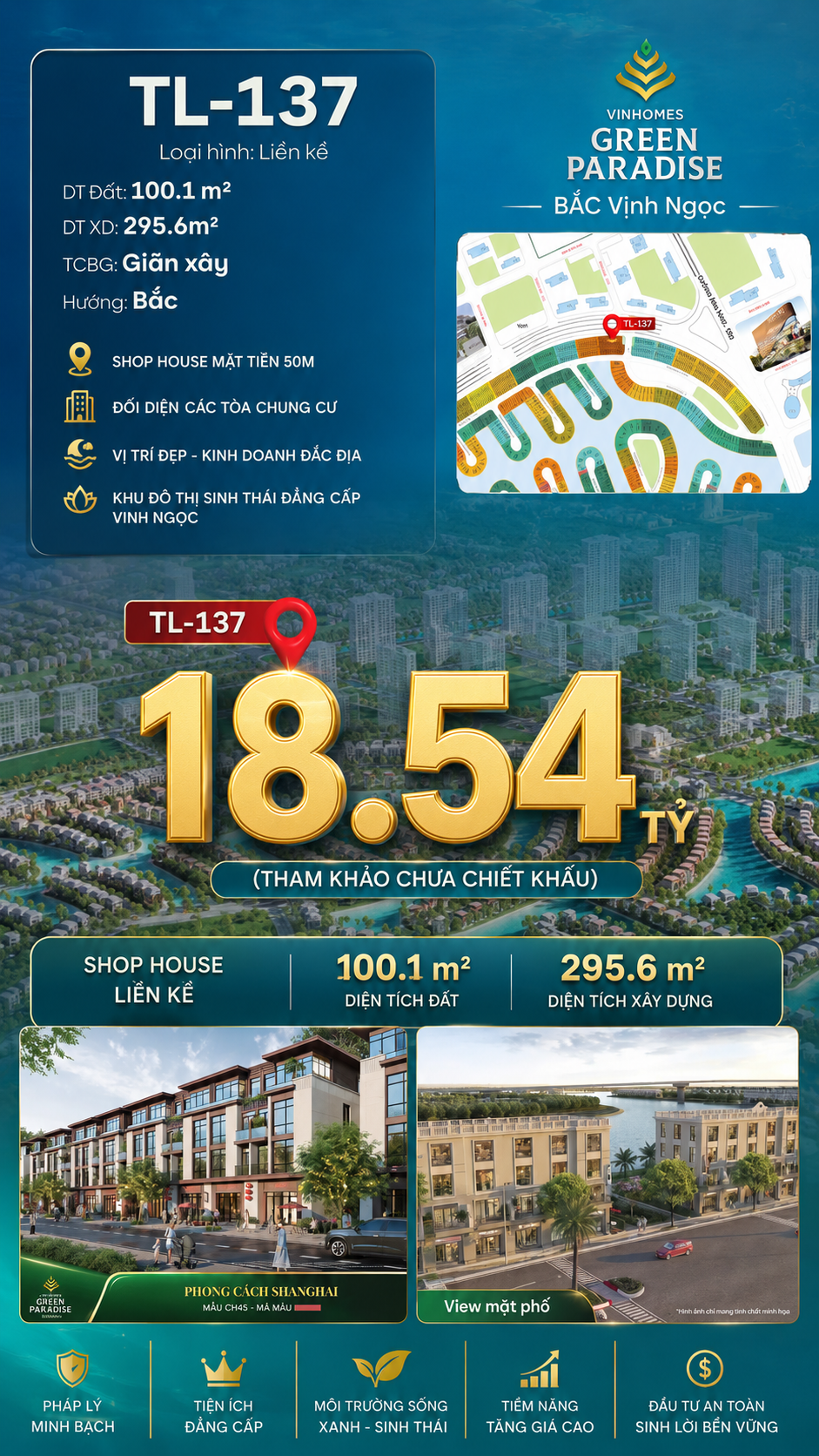 SHOPHOUSE TL-137 KINH DOANH MỌI NGÀNH NGHỀ