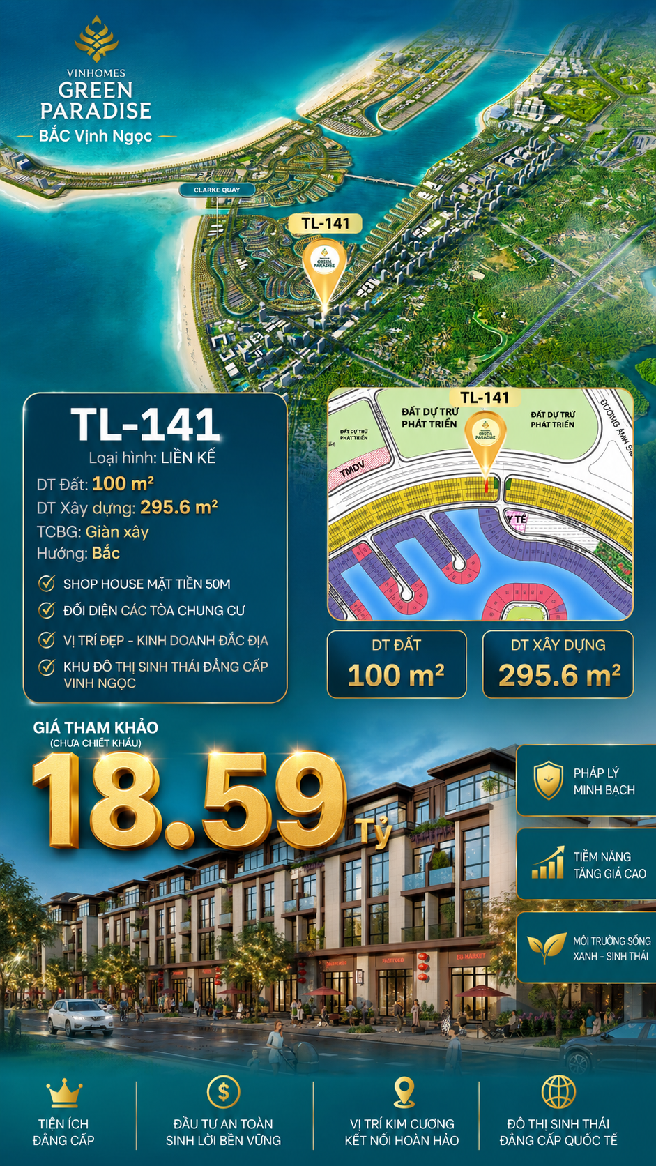 SHOPHOUSE TL-141 KINH DOANH MỌI NGÀNH NGHỀ