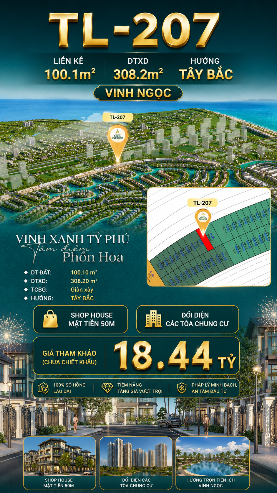 SHOPHOUSE TL-207 TRỤC CHÍNH KINH DOANH