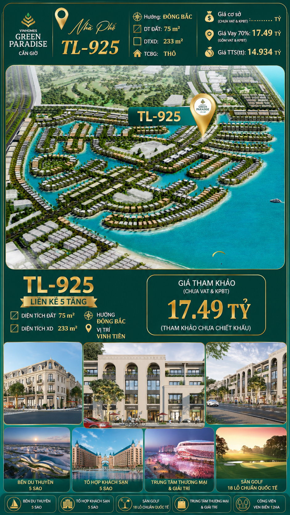 Shophouse TL-925 MT đường Tương Lai 50m – Giá 17.49 tỷ