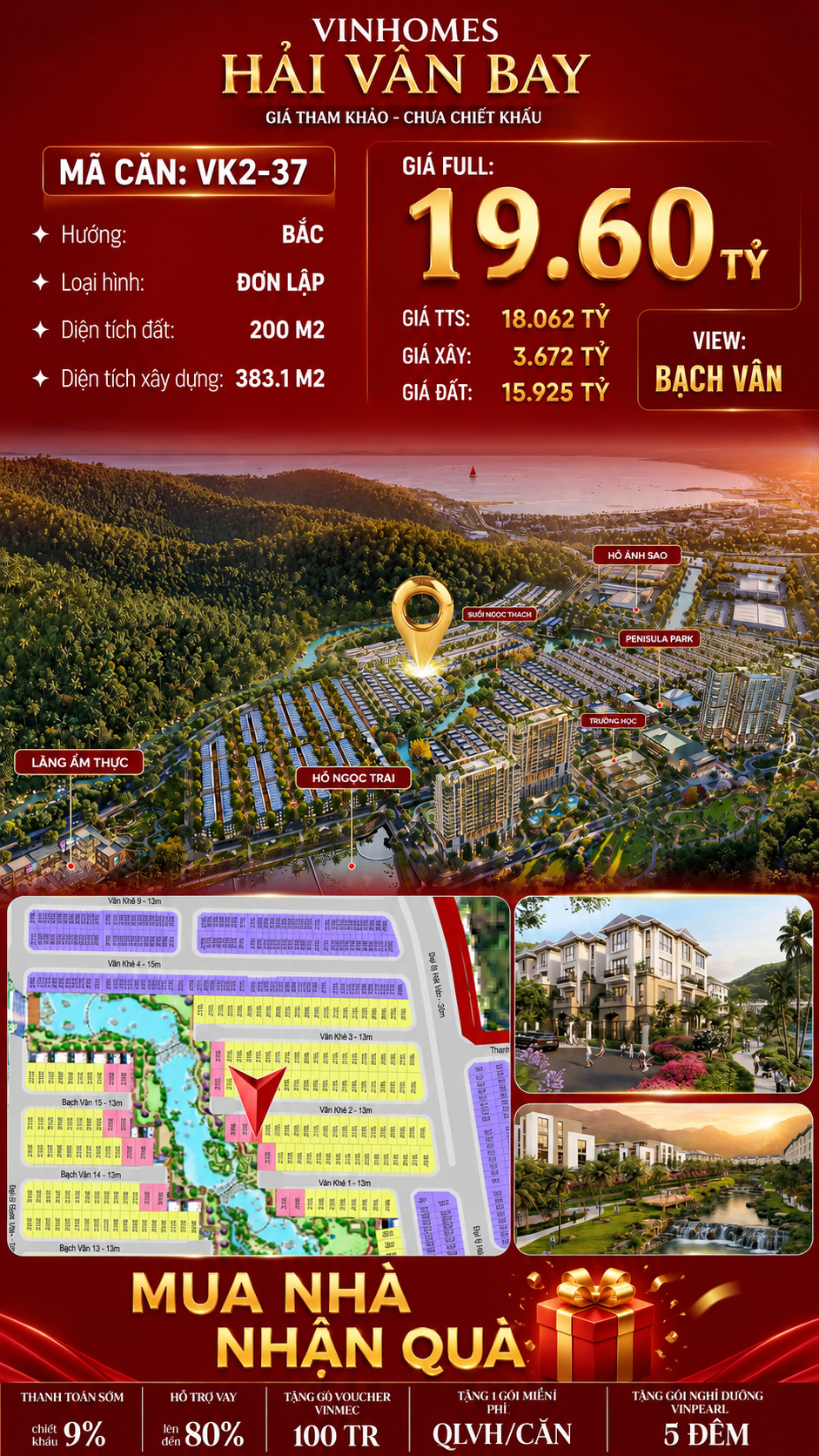 Biệt Thự Đơn Lập VK1-37 Văn Khê, Bạch Vân Giá 19,60 Tỷ