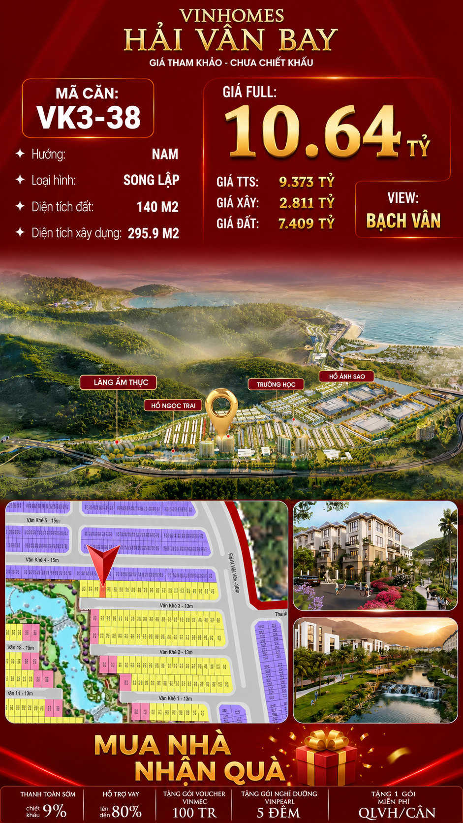 Biệt Thự Song Lập VK3-38 Văn Khê, Bạch Vân Giá 10,64 Tỷ