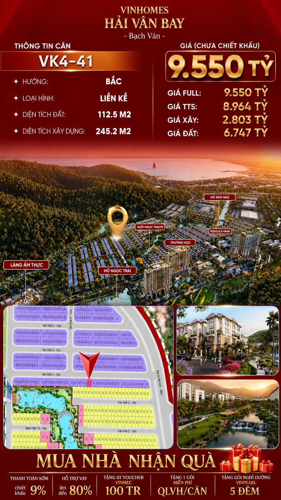 Nhà Liền Kề VK4-41 Văn Khê, Bạch Vân Giá 9,55 Tỷ