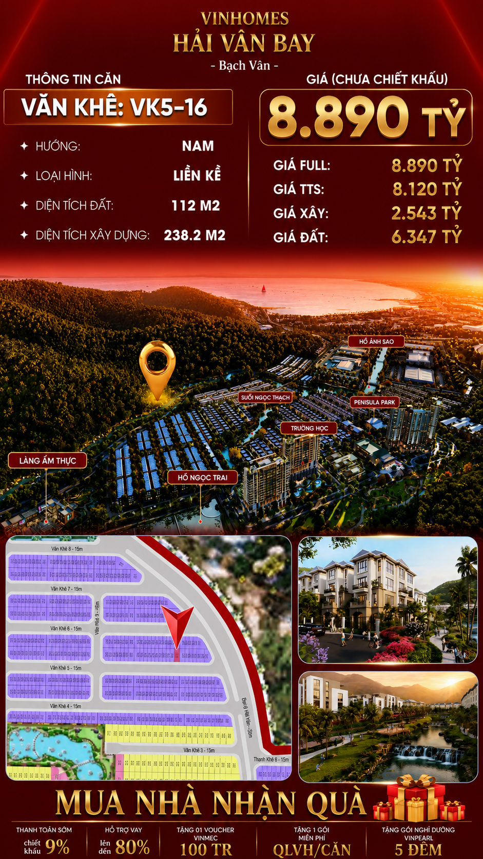 Nhà Liền Kề VK5-16 Văn Khê, Bạch Vân Giá 8,89 Tỷ