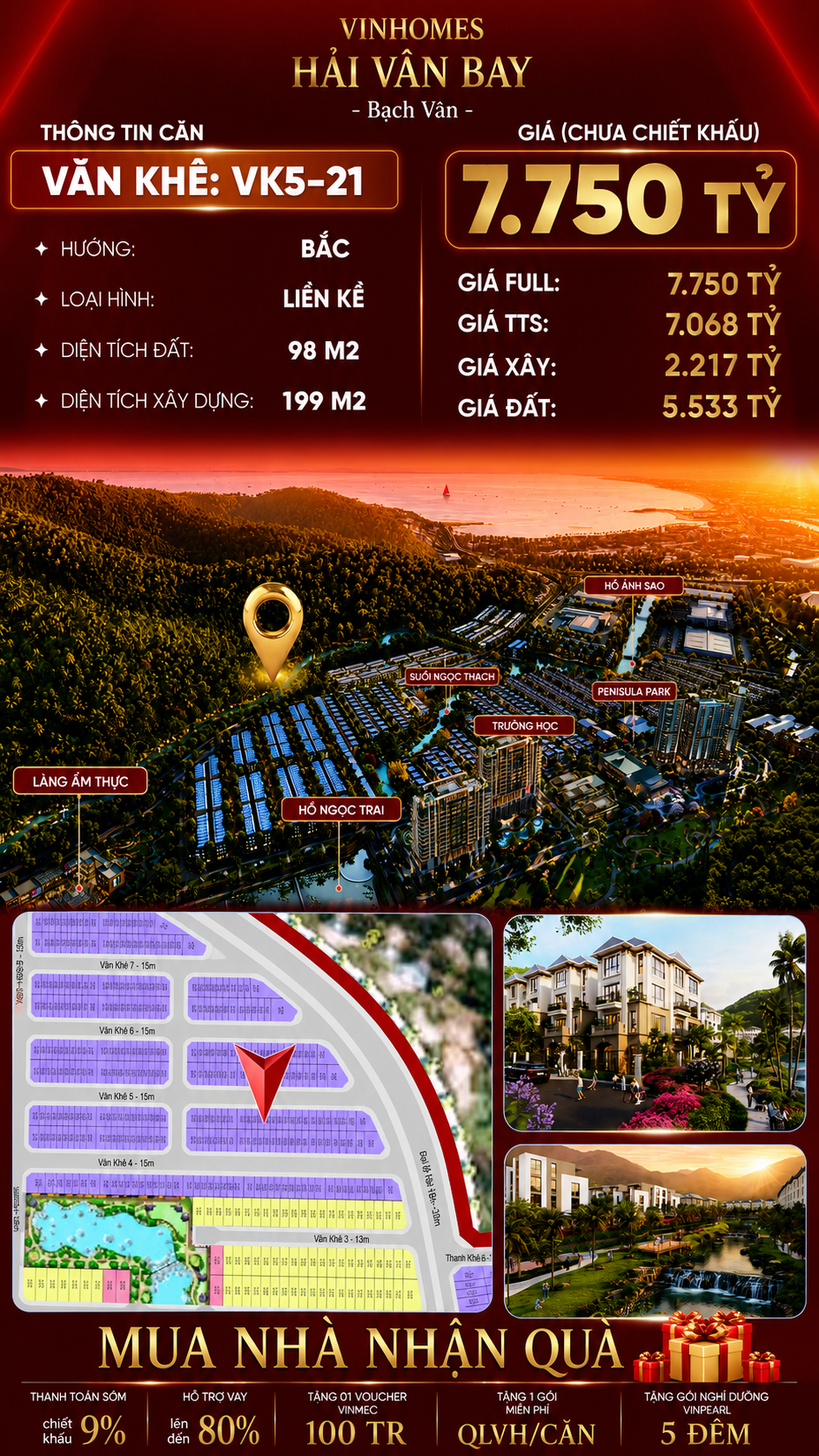 Nhà Liền Kề VK5-21 Văn Khê, Bạch Vân Giá 7,75 Tỷ