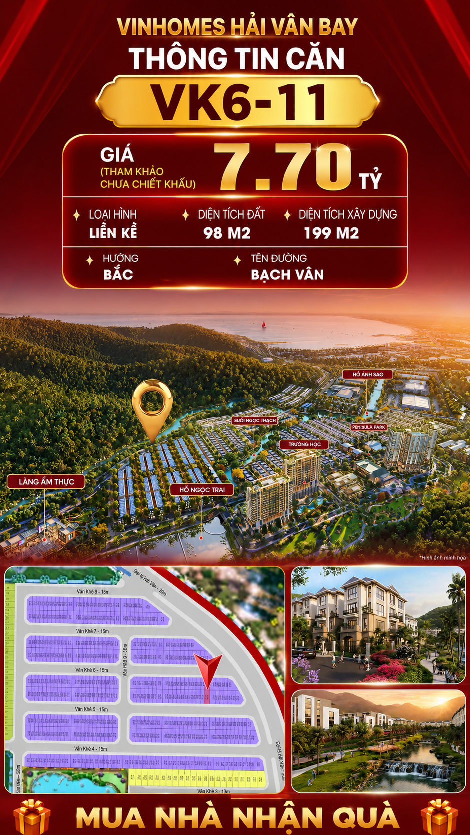 Nhà Liền Kề VK6-11 Văn Khê, Bạch Vân Giá 7,70 Tỷ