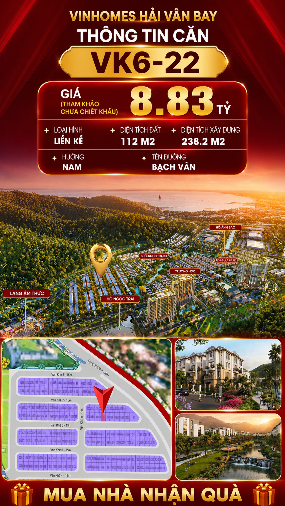 Nhà Liền Kề VK6-22 Văn Khê, Bạch Vân Giá 8,83 Tỷ