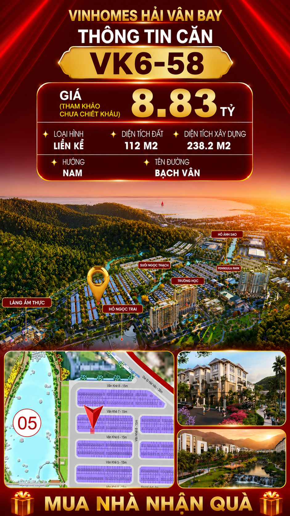 Nhà Liền Kề VK6-58 Văn Khê, Bạch Vân Giá 8,83 Tỷ