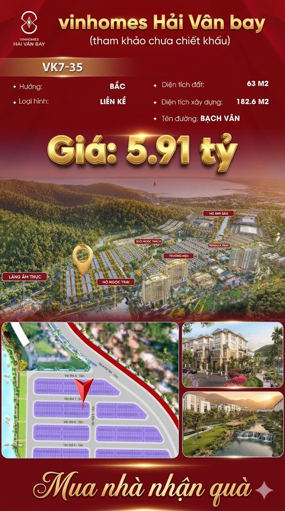 Nhà Liền Kề VK7-35 Văn Khê, Bạch Vân Giá 5,91 Tỷ