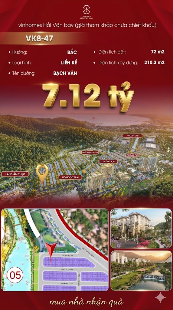 Nhà Liền Kề VK8-47 Văn Khê, Bạch Vân Giá 7,12 Tỷ