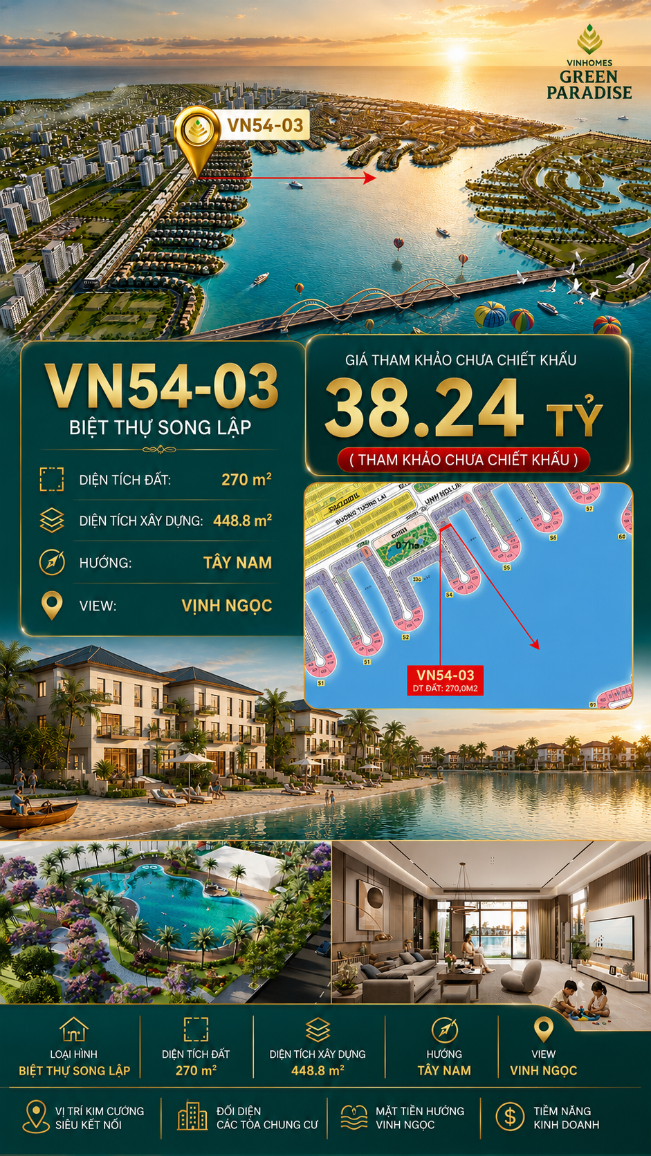 Song Lập VN54-03, Vinhomes Green Paradise Cần Giờ