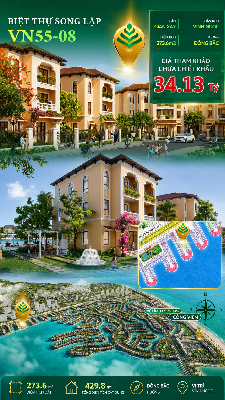 Song Lập VN55-08 – Hướng Đông Bắc Đón Bình Minh