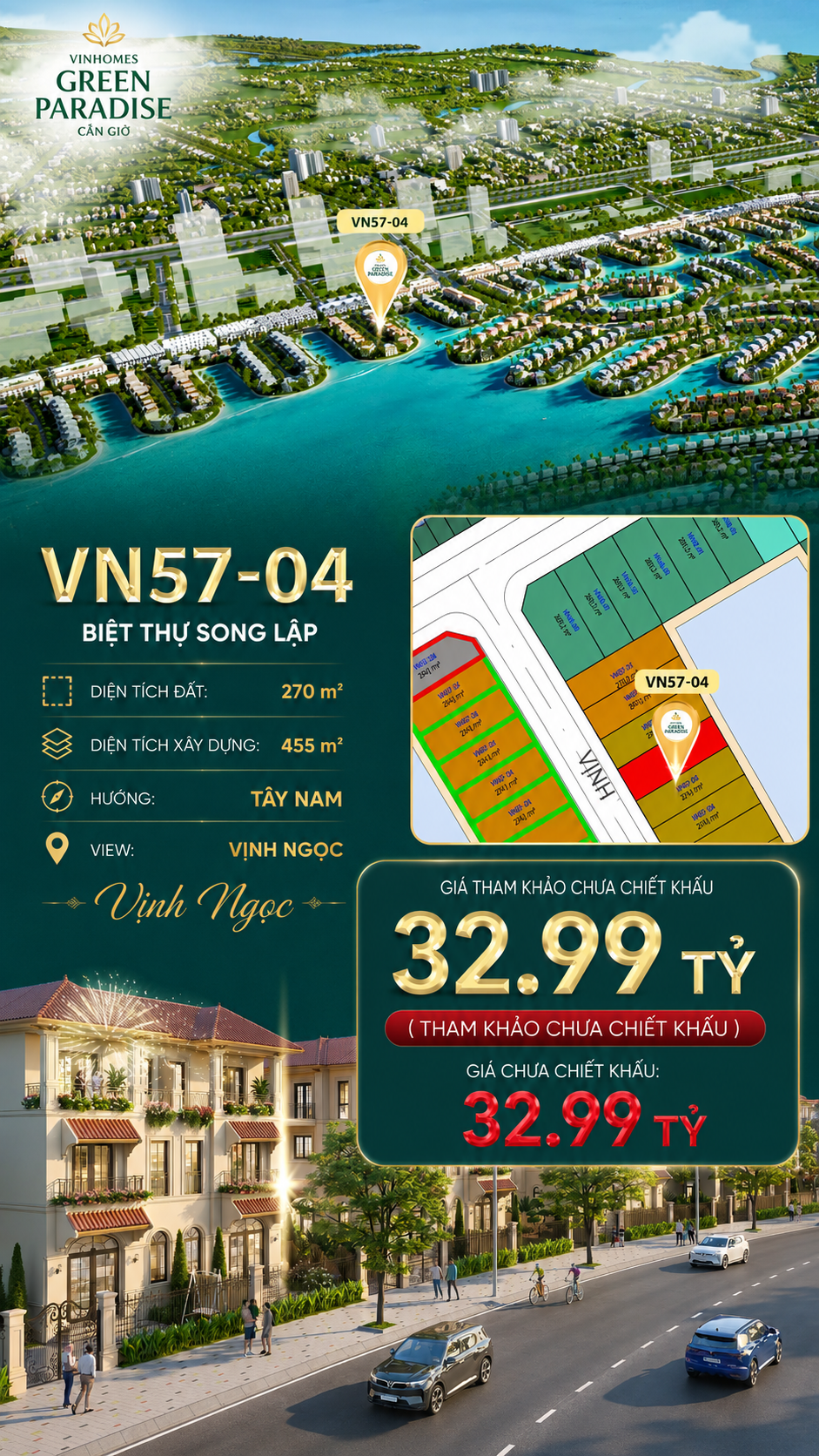 Song Lập VN57-04 – Hướng Tây Nam vị trí đẹp giá tốt