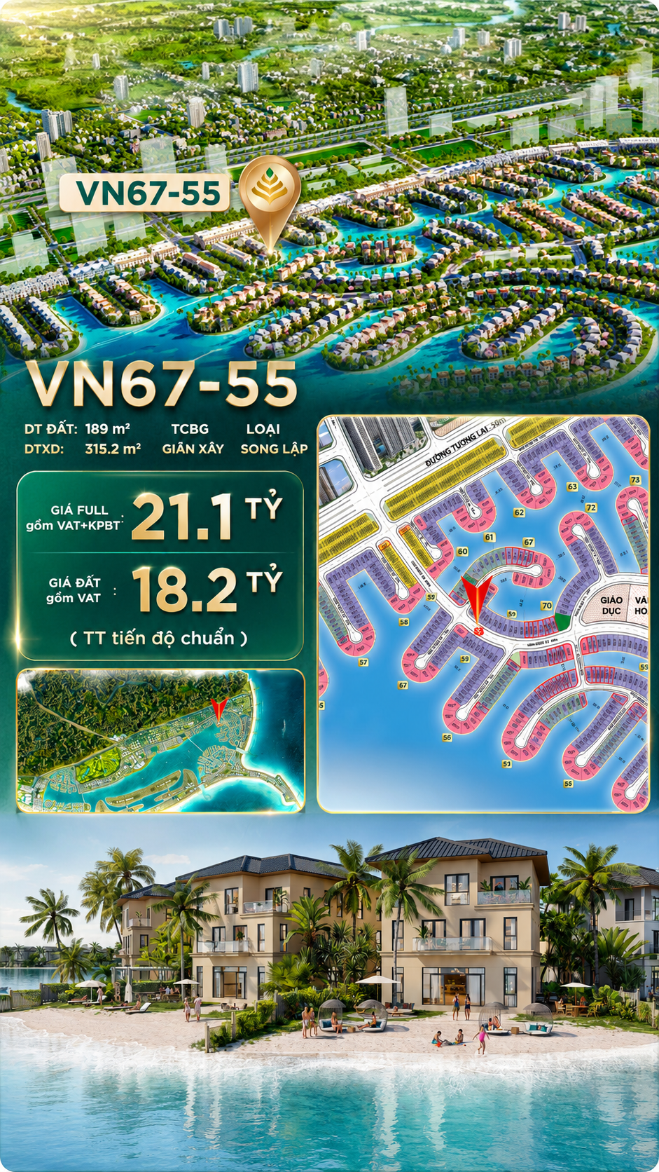 SONG LẬP VN67-55 – VỊNH NGỌC AN CƯ CÁT TƯỜNG