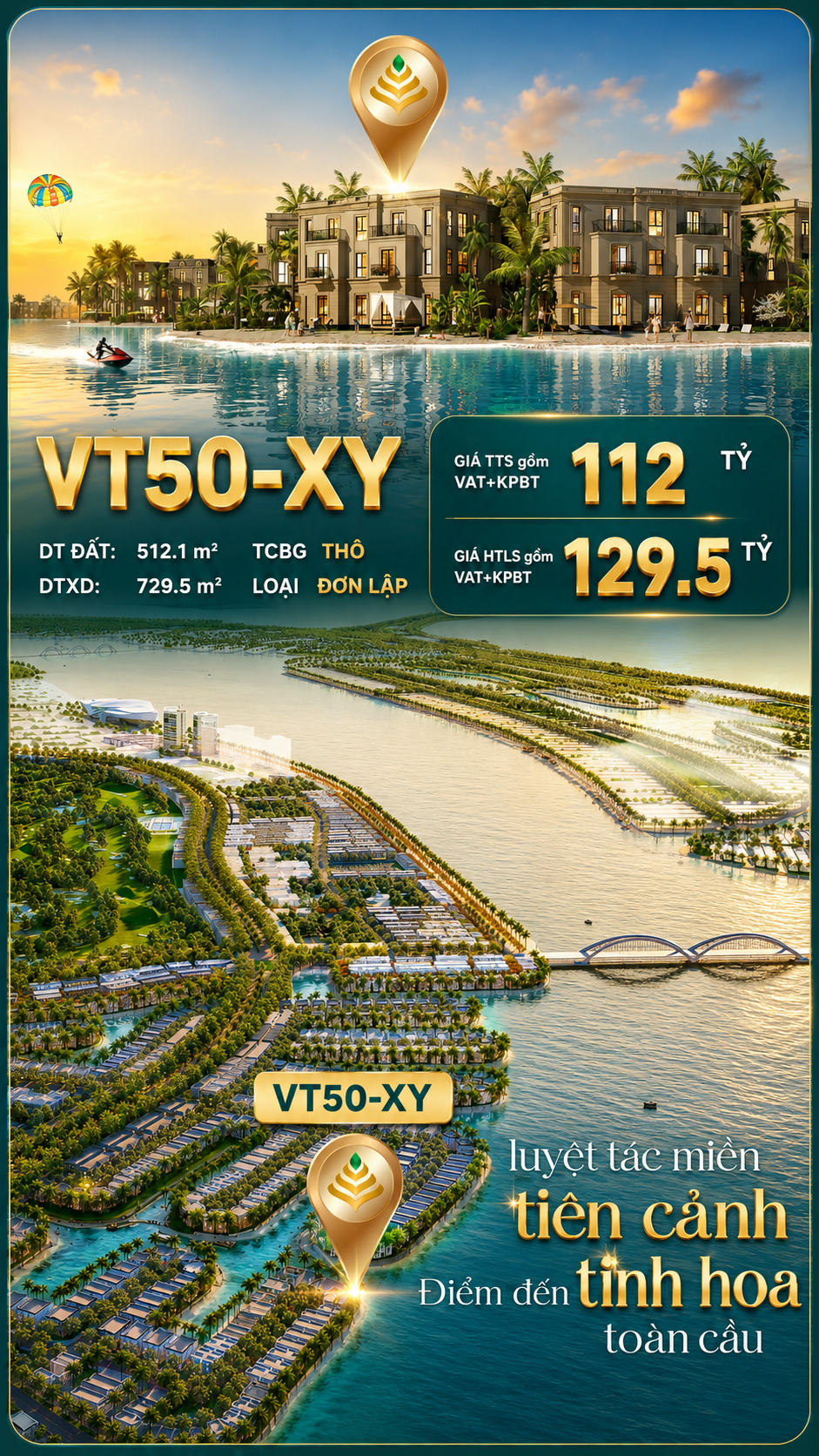 BIỆT THỰ ĐƠN LẬP VIP VT50-38 – VỊNH TIÊN GIÁ TỐT